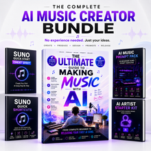 Load image into Gallery viewer, The Ultimate Guide To Making Music With AI - Complete Creator Bundle